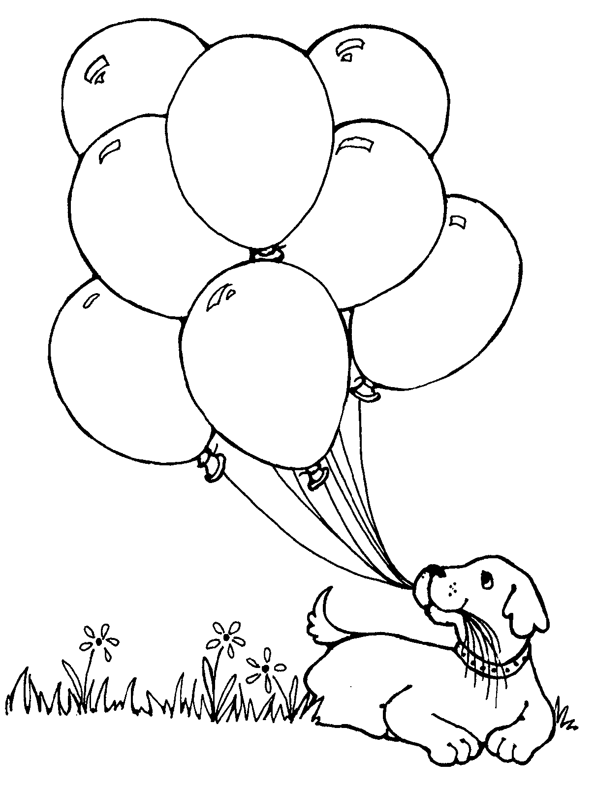 clipart balloons black and white - photo #45